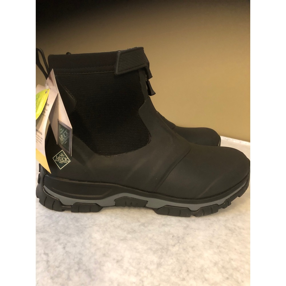 Muck Boot Co Apex Mid Zip Mens 14 Waterproof Hiking Hunting Boots Black NIB